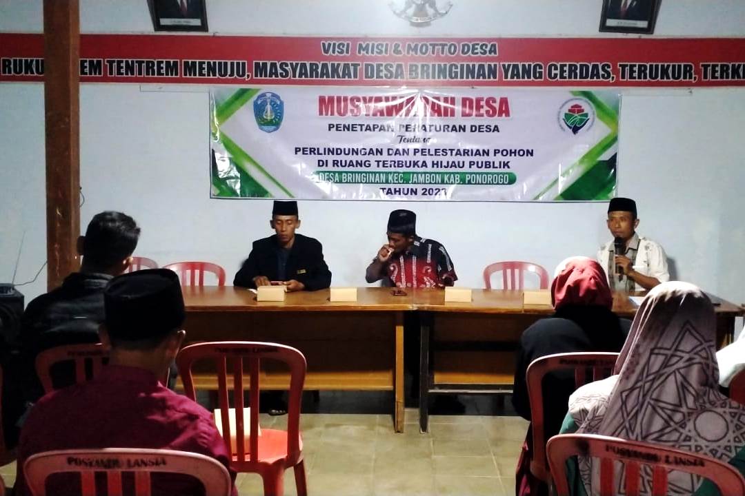 DESA BRINGINAN TETAPKAN PERDES PELESTARIAN POHON LANGKA